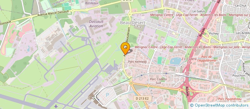 localisation de l'entreprise ASS AFTAL à MERIGNAC