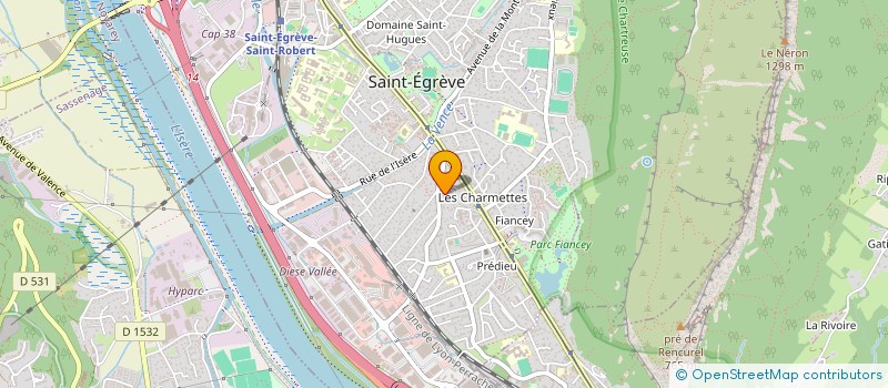 localisation de l'entreprise ASS AGIN PR DEVELOP D INITIATIVE LOCALE  SAINT-EGREVE