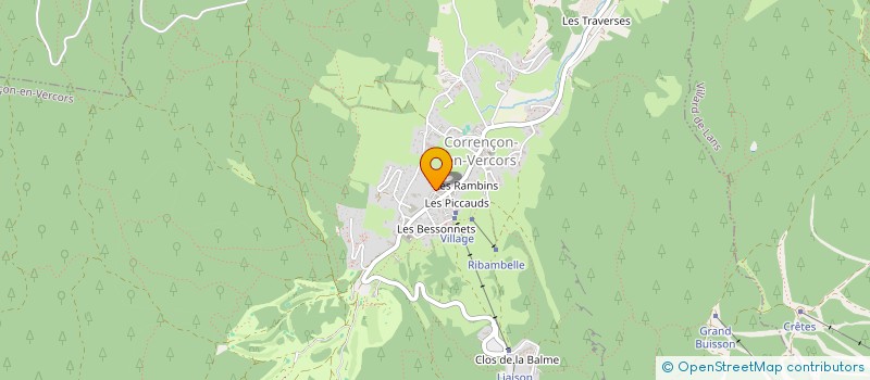 localisation de l'entreprise ASS  AGIR A CORRENCON  CORRENCON-EN-VERCORS