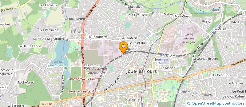 localisation de l'entreprise ASS AGIR POUR L'ENFANT à JOUE-LES-TOURS