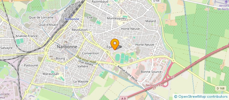 localisation de l'entreprise ASS  AGORA COMMUNICATION REPROGRAPHIE  NARBONNE