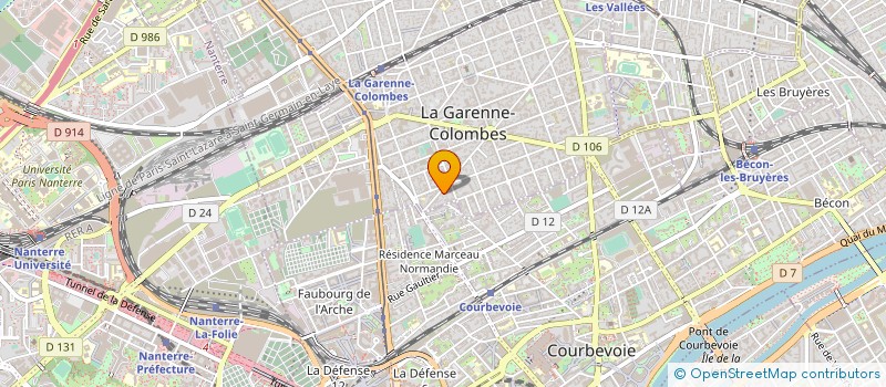 localisation de l'entreprise ASS AGORAPOP à LA GARENNE-COLOMBES
