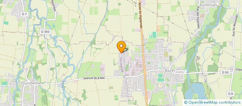 localisation de l'entreprise ASS AGR PECHE PROTECT MILIEU AQUA D'OURSBELILLE  OURSBELILLE