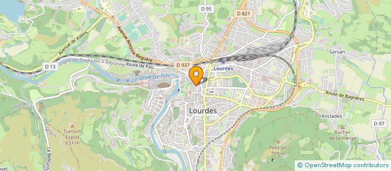 localisation de l'entreprise ASS AGR PECHE PROTECT MILIEU AQUA PECH LOURDAIS LAVEDAN  LOURDES