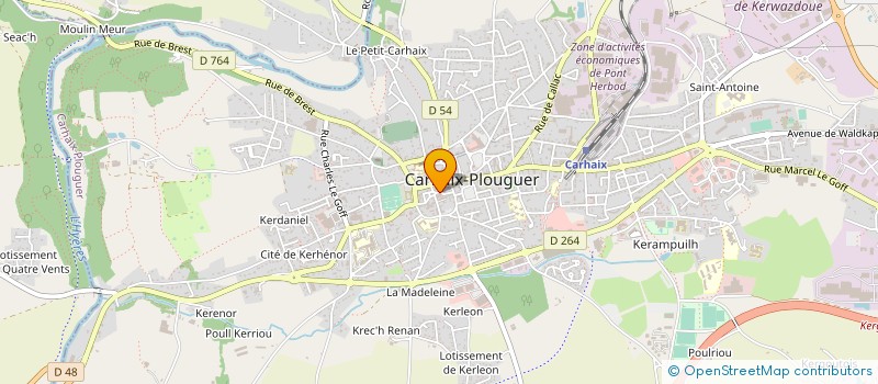 localisation de l'entreprise ASS AGREEE CARHAIX PLOUGUER ET ENVIRONS à CARHAIX-PLOUGUER