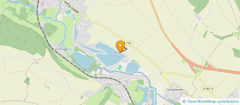 localisation de l'entreprise ASS  AGREEE DE PECHE ET DE PROTECTION DU MILIEU AQUATIQUE  MILLY-SUR-THERAIN