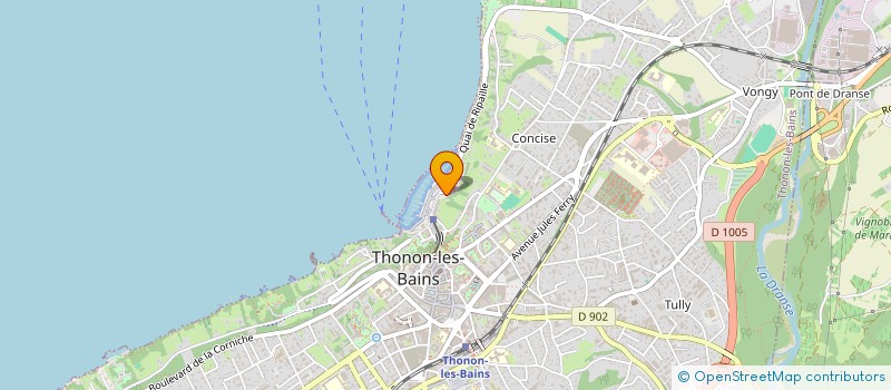 localisation de l'entreprise ASS AGREEE INTERDEP PECHEURS PROF LACS à THONON-LES-BAINS