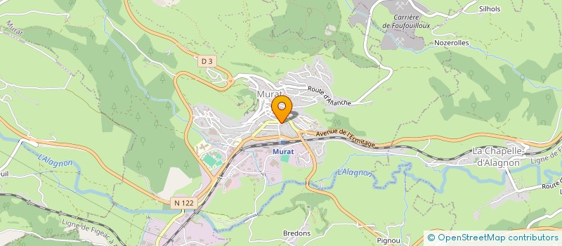 localisation de l'entreprise ASS AGREEE PECHE ET PROTEC MILIEU AQUATI à MURAT