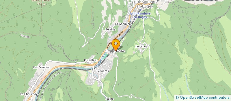 localisation de l'entreprise ASS AGREEE POUR LA PECHE ET LA PROTECTION DU MILIEU AQUATIQUE DE L'ALBARINE  SAINT-RAMBERT-EN-BUGEY