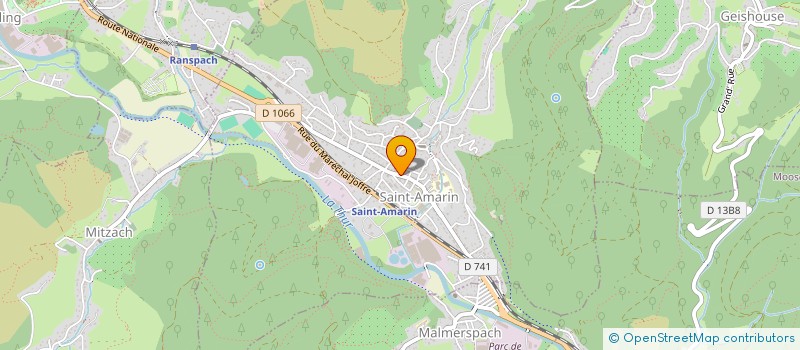 localisation de l'entreprise ASS AGRIC ET PAYSAGES VALLEE ST AMARIN  SAINT-AMARIN