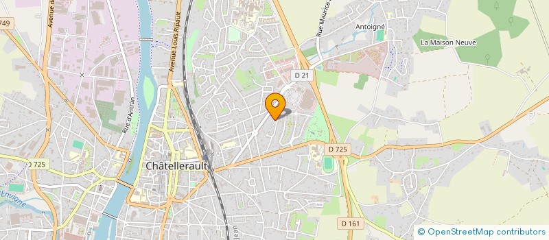 localisation de l'entreprise ASS AGS HARMONIE à CHATELLERAULT