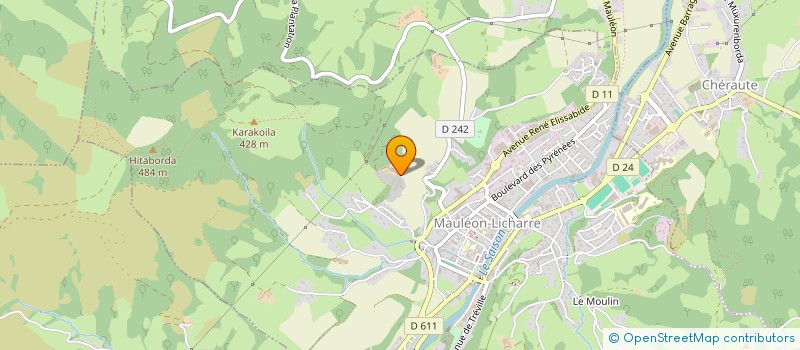 localisation de l'entreprise ASS AGUERRIA MAISON RETRAITE DES FRERES à MAULEON-LICHARRE