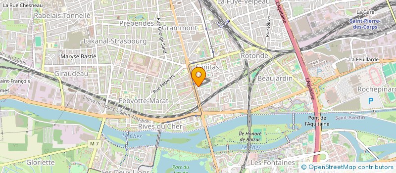 localisation de l'entreprise ASS AID ARTISTE INDEP ERR (A.I.E) à TOURS