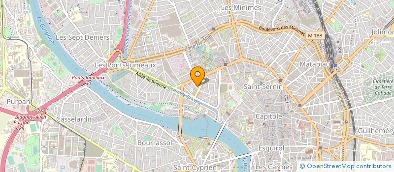 localisation de l'entreprise ASS AIDE A DOMICILE AUX PERSONNES AGEES à TOULOUSE