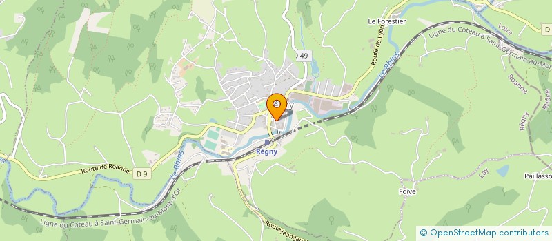 localisation de l'entreprise ASS AIDE A DOMICILE EN MILIEU RURAL à REGNY