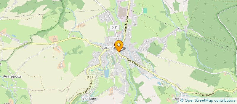 localisation de l'entreprise ASS AIDE A DOMICILE EN MILIEU RURAL à CORCIEUX