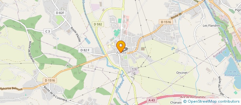 localisation de l'entreprise ASS AIDE A DOMICILE EN MILIEU RURAL à SAINT-ANDRE-LE-GAZ