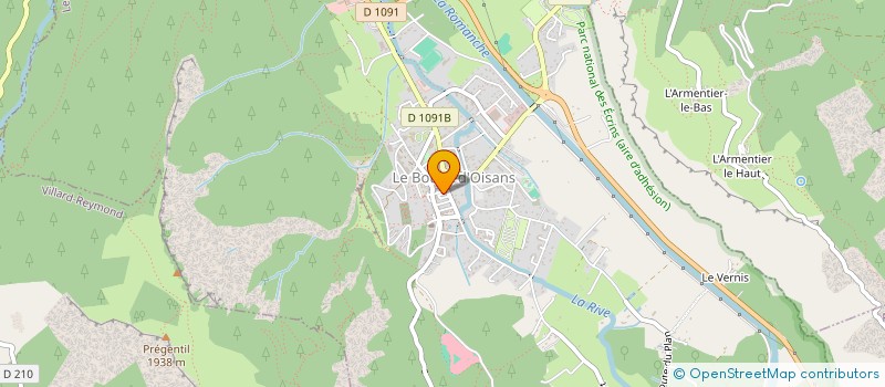 localisation de l'entreprise ASS AIDE A DOMICILE EN MILIEU RURAL à LE BOURG D'OISANS
