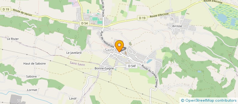 localisation de l'entreprise ASS AIDE A DOMICILE EN MILIEU RURAL  SAINT-CHEF