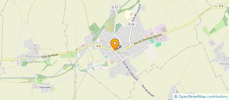 localisation de l'entreprise ASS AIDE A DOMICILE MILIEU RURAL  ROISEL