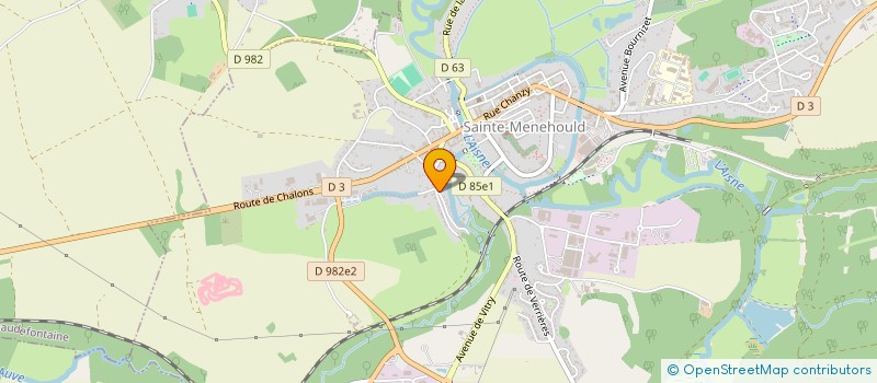 localisation de l'entreprise ASS AIDE A L'INSERTION DE DETENUS à SAINTE-MENEHOULD