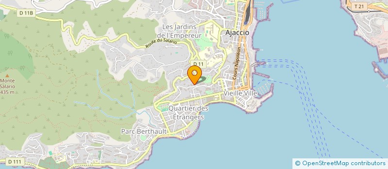 localisation de l'entreprise ASS AIDE A LA FORMATION PROFESSIONNELLE à AJACCIO