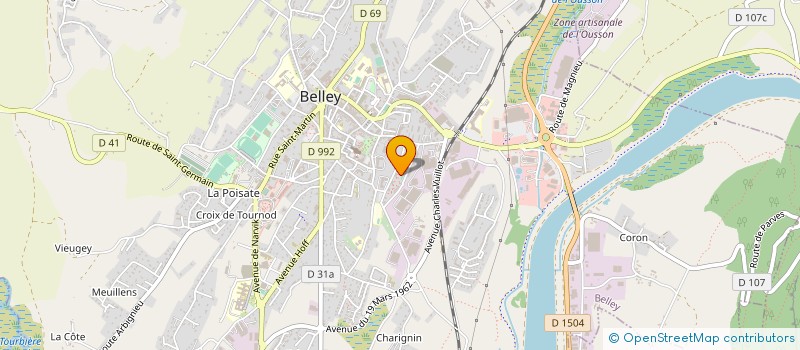 localisation de l'entreprise ASS AIDE A LA PREPROFESSIONNALISATION  BELLEY