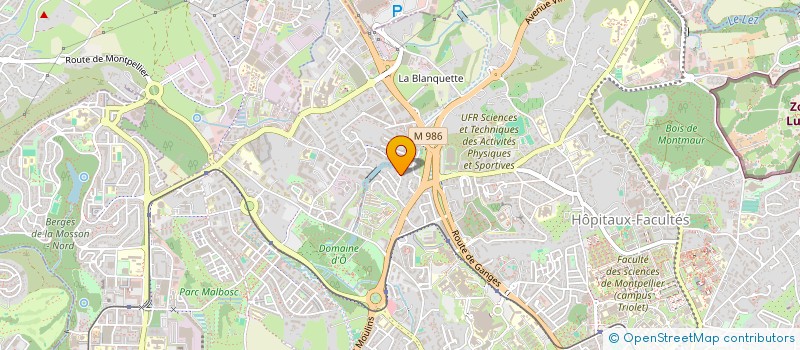 localisation de l'entreprise ASS AIDE ADULTE HANDICAP MENTAUX 3AH à MONTPELLIER