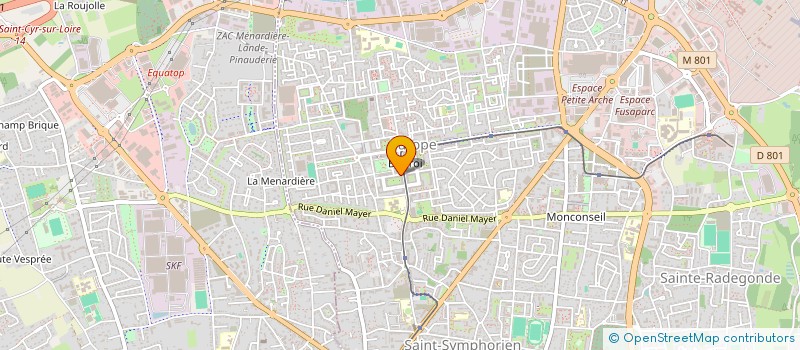 localisation de l'entreprise ASS AIDE ASSIST PERSONNES DIFFICULTES à TOURS
