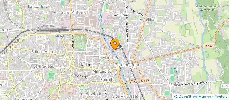 localisation de l'entreprise ASS AIDE AUX ASSURES à TARBES