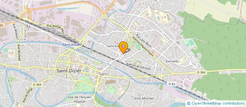 localisation de l'entreprise ASS AIDE AUX MERES ET FAMILLES DOMICILE  SAINT-DIZIER