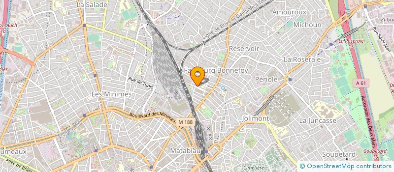 localisation de l'entreprise ASS AIDE CHOMEURS RECHER EMPLOI FORMAT à TOULOUSE
