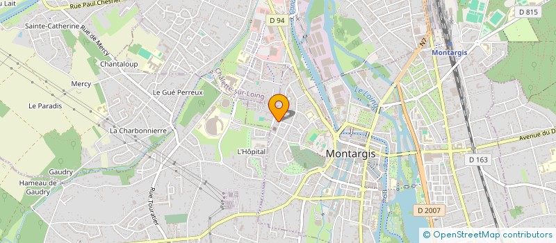 localisation de l'entreprise ASS AIDE CHRETIENNE DE FRANCE ET EUROPE  MONTARGIS