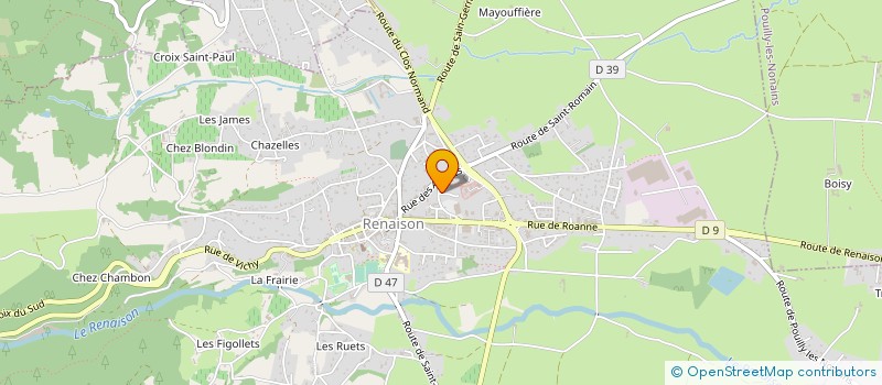 localisation de l'entreprise ASS AIDE DOMIC MILIEU RURAL VILLEMONTAIS à RENAISON