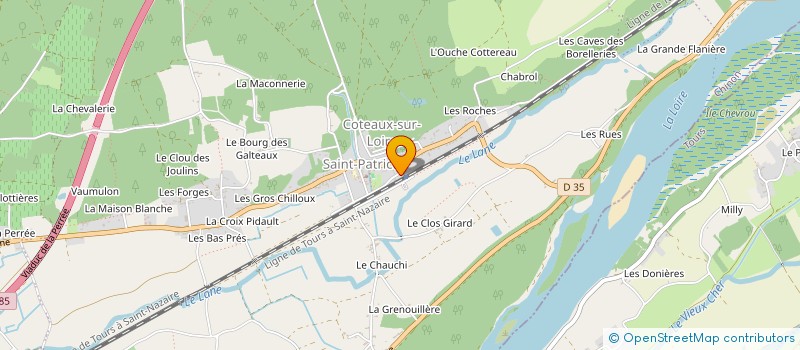 localisation de l'entreprise ASS AIDE DOMICI RURAL INGRANDE à COTEAUX-SUR-LOIRE