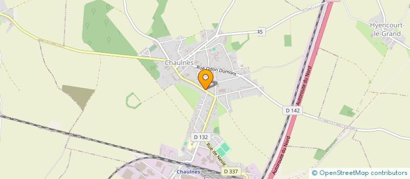 localisation de l'entreprise ASS AIDE DOMICILE EN MILIEU RURAL à CHAULNES