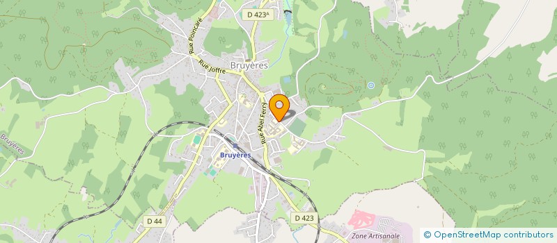 localisation de l'entreprise ASS AIDE DOMICILE EN MILIEU RURAL à BRUYERES