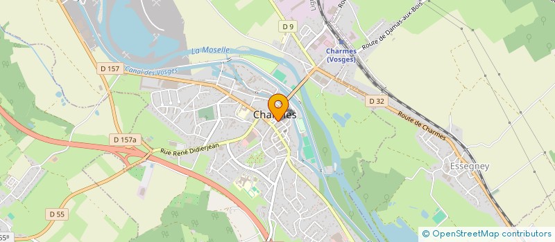 localisation de l'entreprise ASS AIDE DOMICILE MILIEU RURAL à CHARMES