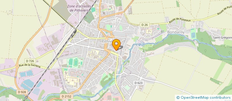localisation de l'entreprise ASS AIDE DOMICILE MILIEU RURAL à PITHIVIERS