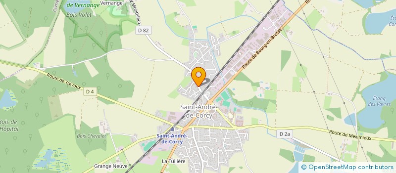 localisation de l'entreprise ASS AIDE DOMICILE MILIEU RURAL à SAINT-ANDRE-DE-CORCY
