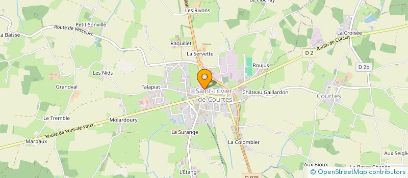 localisation de l'entreprise ASS AIDE DOMICILE MILIEU RURAL à SAINT-TRIVIER-DE-COURTES