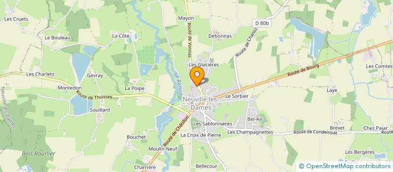 localisation de l'entreprise ASS AIDE DOMICILE MILIEU RURAL à NEUVILLE-LES-DAMES