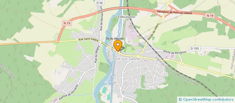 localisation de l'entreprise ASS AIDE DOMICILE MILIEU RURAL à PORT-SUR-SAONE