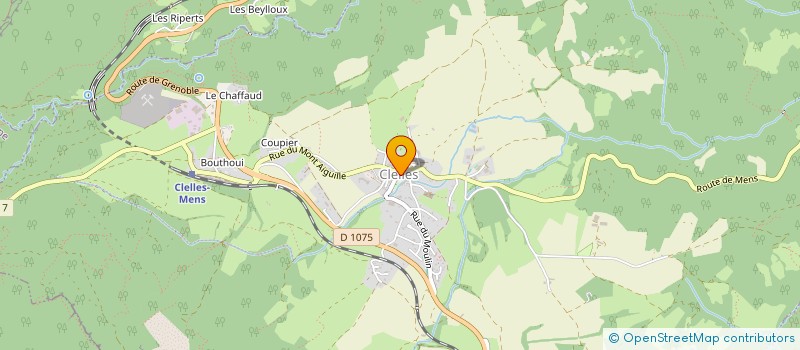 localisation de l'entreprise ASS AIDE DOMICILE MILIEU RURAL à CLELLES
