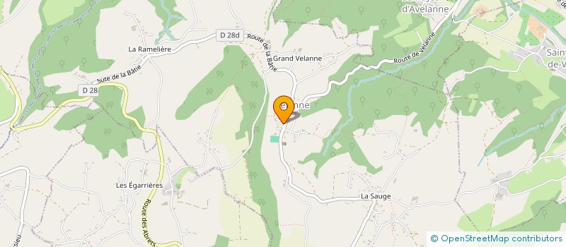 localisation de l'entreprise ASS AIDE DOMICILE MILIEU RURAL à SAINT-GEOIRE-EN-VALDAINE