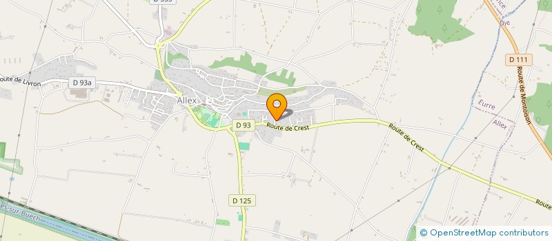 localisation de l'entreprise ASS AIDE DOMICILE MILIEU RURAL LE VELLAN à MIRABEL-ET-BLACONS