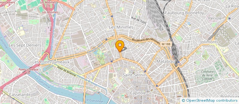 localisation de l'entreprise ASS AIDE DOMICILE PERS AGEES AUX MALADES à TOULOUSE
