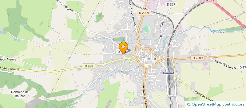 localisation de l'entreprise ASS AIDE ENFANTS DE LA RUE DE DOBA TCHAD à GANNAT