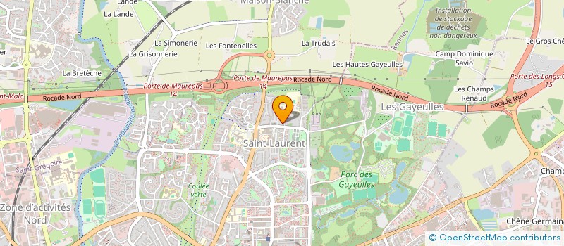 localisation de l'entreprise ASS AIDE ENFANTS DEFICIENTS L'ESPOIR à RENNES