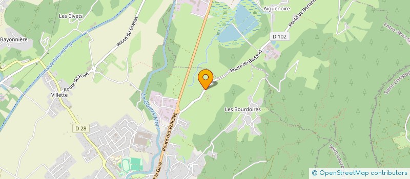 localisation de l'entreprise ASS AIDE ENSEIGNEMENT RELIGIEUX DE CHART  SAINT-LAURENT-DU-PONT